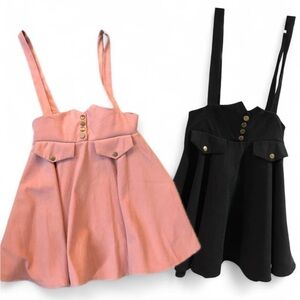 2pc Suspender Pinafore Skirts Bundle| Pink & Black | J-Fashion Inspired | Size S